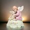 Ceramic Angel with Deer Music Box, Home Décor, Religious Décor, Religious Gift, Church Décor, Baptism Gift